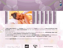 Tablet Screenshot of institut-ligne-beaute-chambery.com